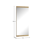 Oglinda perete stejar artisan Airon 47x1.9x100 cm