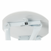 Scaun pliabil metal mdf alb Amadeo 30x47 cm