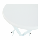 Scaun pliabil metal mdf alb Amadeo 30x47 cm