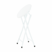 Scaun pliabil metal mdf alb Amadeo 30x47 cm