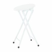 Scaun pliabil metal mdf alb Amadeo 30x47 cm