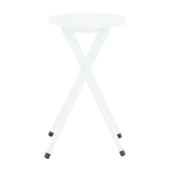 Scaun pliabil metal mdf alb Amadeo 30x47 cm