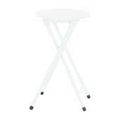 Scaun pliabil metal mdf alb Amadeo 30x47 cm