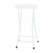 Scaun pliabil metal mdf alb Amadeo 30x47 cm