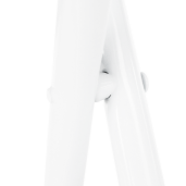 Set masa, 2 scaune pliabile mdf metal alb Amadeo 60x80x75 cm, 30x47 cm