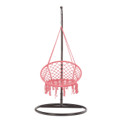 Scaun suspendabil bumbac roz Amado 80x120 cm