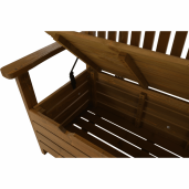 Banca de gradina din lemn maro AMULA 150x58x88 cm