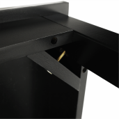Consola, din mdf negru, Amyntas, 80x40x75 cm
