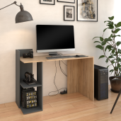 Birou stejar artisan grafit Andreo 120x52x87.5 cm