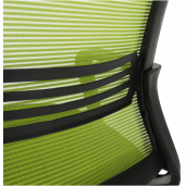 Scaun de birou plasa verde textil negru Apolo 60.5x54x95 cm