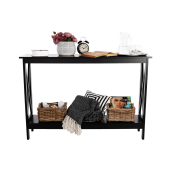 Consola mdf negru Apolos 120x30x80 cm 