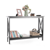 Consola mdf negru Apolos 120x30x80 cm 