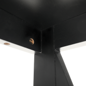 Consola mdf negru Apolos 120x30x80 cm 