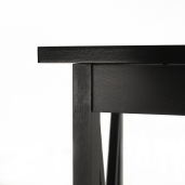 Consola mdf negru Apolos 120x30x80 cm 