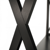 Consola mdf negru Apolos 120x30x80 cm 