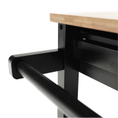 Carucior servire natur negru Arete 58.5x40x85.5 cm 