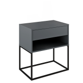 Noptiera DTD grafit metal negru Arti 60x38,4x65 cm