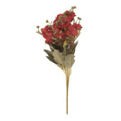 Buchet flori artificiale rosii verzi 10x10x32 cm