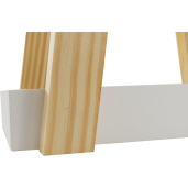Raft 3 polite mdf alb lemn natur Arven 30x18x80.5 cm