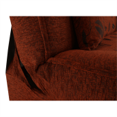 Canapea extensibila cu tapiterie textil caramiziu model Asia 194x86x95 cm
