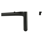 Sezlong de gradina reglabil negru gri Atreo 64x161x100 cm 