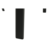 Sezlong de gradina reglabil negru gri Atreo 64x161x100 cm 