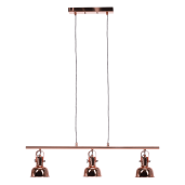 Lustra stil retro metal roz auriu Avier 76.5x10.5x113.7 cm 