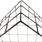 Set 3 rafturi suspendabile lemn natur metal negru Azuri 26x12.5x40 cm, 23x12x35 cm, 20x11.5x30 cm