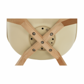 Scaun cappuccino vanilie fag Bali 48x54x80 cm