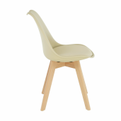 Scaun cappuccino vanilie fag Bali 48x54x80 cm