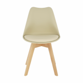 Scaun cappuccino vanilie fag Bali 48x54x80 cm