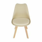 Scaun cappuccino vanilie fag Bali 48x54x80 cm