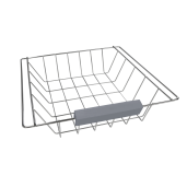 Carucior servire mdf gri lemn natur Barabe 67x37x76 cm