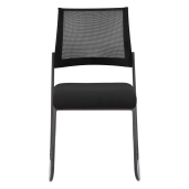 Scaun stivuibil negru Baris 45x64x82 cm 