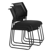 Scaun stivuibil negru Baris 45x64x82 cm 