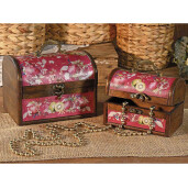 Set 2 cufere decorative Melograno 18x14x13.5 cm, 15x10x10.5 cm