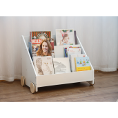 Raft, organizator mdf lemn pin natur alb Berus 63.8x40x49.7 cm