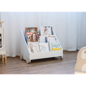 Raft, organizator mdf lemn pin natur alb Berus 63.8x40x49.7 cm