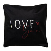 Fata perna decorativa textil multicolor Love 45x45 cm