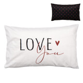 Fata perna decorativa textil multicolor Love 30x50 cm