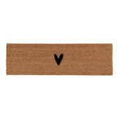Covoras intrare casa cauciuc fibre cocos Love 75x22x2 cm