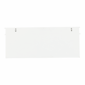 Raft 3 cosuri depozitare si agatatori alb Blanco 100x40x20 cm