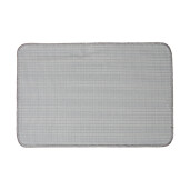 Covoras baie textil gri bej 58x38x1 cm 