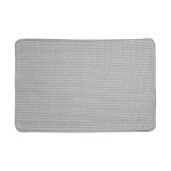 Covoras baie textil albastru maro 78x48x1 cm