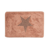 Covoras baie textil maro roz 58x38x1 cm