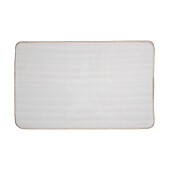 Covoras baie textil crem maro 78x48x1 cm