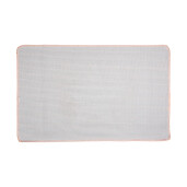 Covoras baie textil crem roz 78x48x1 cm