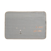 Covoras baie textil crem maro Ursulet 58x38x1 cm