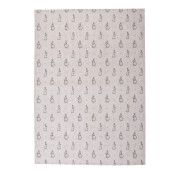 Prosop bucatarie bumbac gri bej Iepurasi 50x70 cm