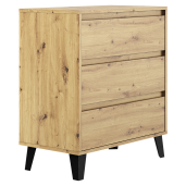 Comoda DTD laminat stejar negru Bogan 70x38,8x78,4 cm